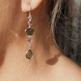 boucle d'oreille moldavite