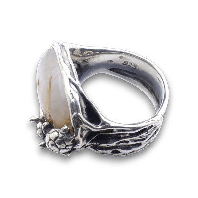 bague tortue pierre