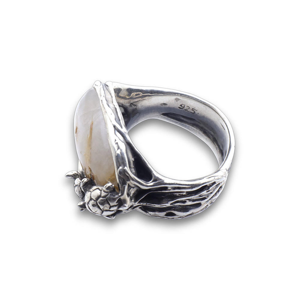 bague tortue pierre