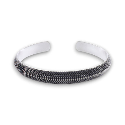 jonc argent massif homme