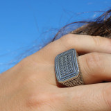 bague argent femme