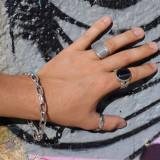 bague argent homme