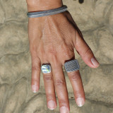 bague argent massif
