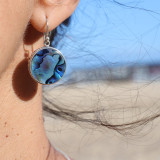 boucles d oreilles abalone argent