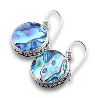 abalone boucles d oreilles