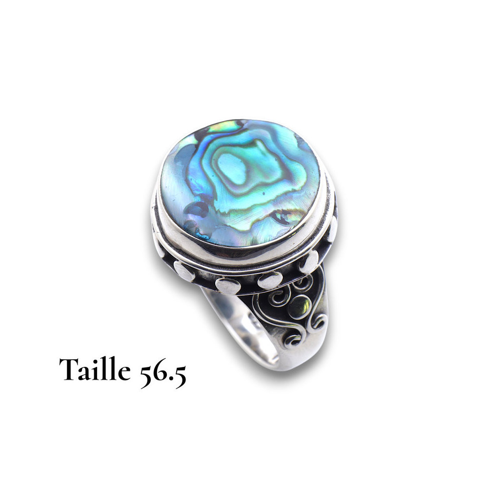 abalone bijou argent