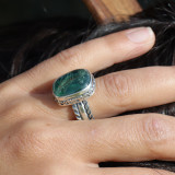 bague pierre cyanite