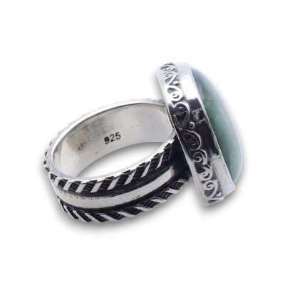 cyanite verte bague