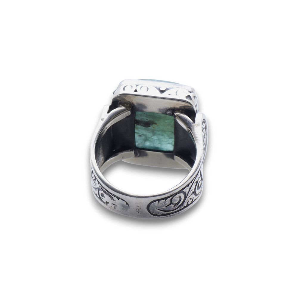 cyanite verte bague
