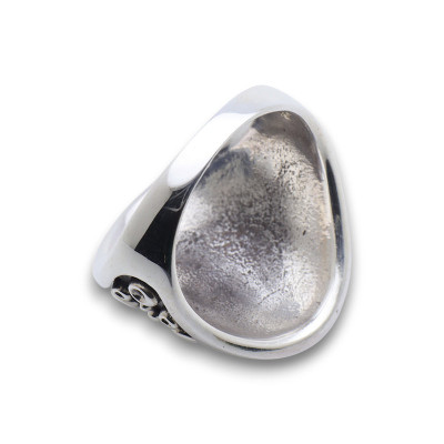 bague argent ventouse homme