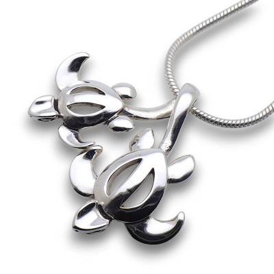 bijou argent tortue
