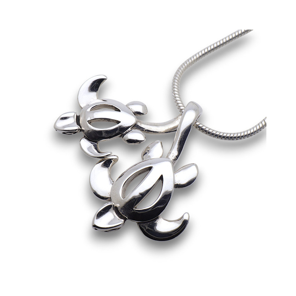 bijou argent tortue
