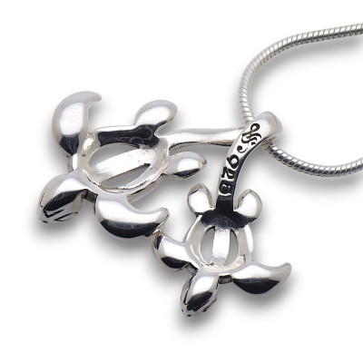 pendentif argent tortue