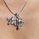 pendentif tortue de mer en argent
