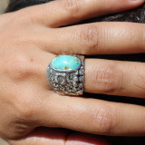 bague en turquoise véritable