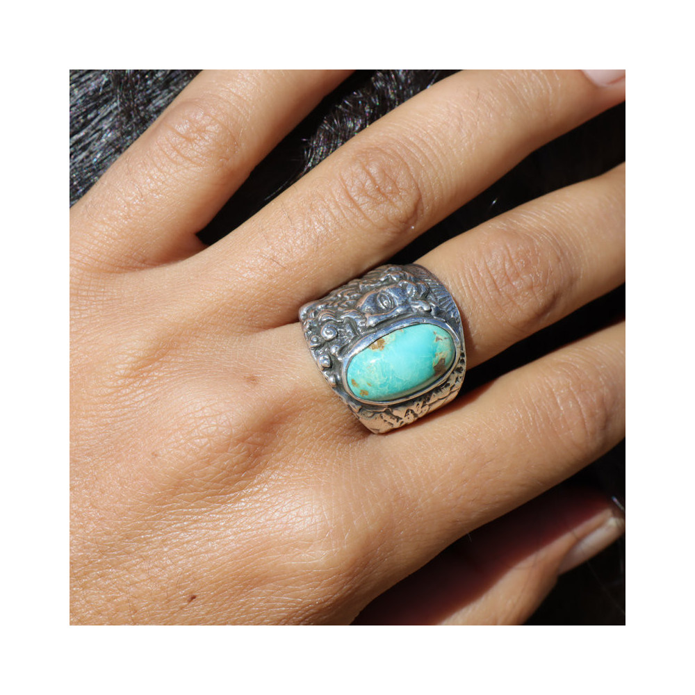 bague argent turquoise originale