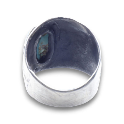 bague argent zeus turquoise