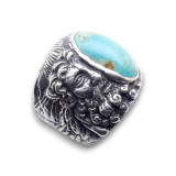 bague turquoise pour homme