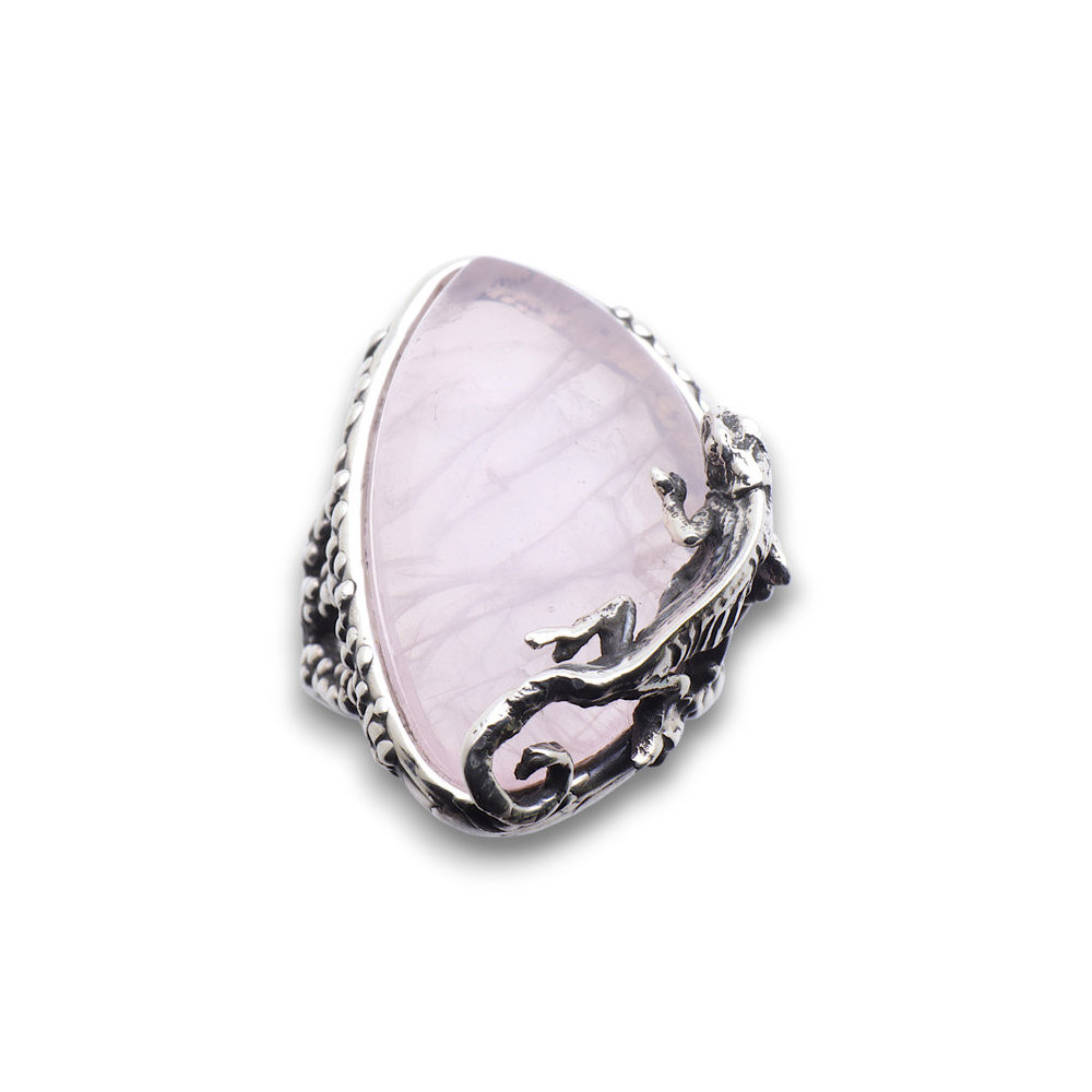 bague argent caméléon