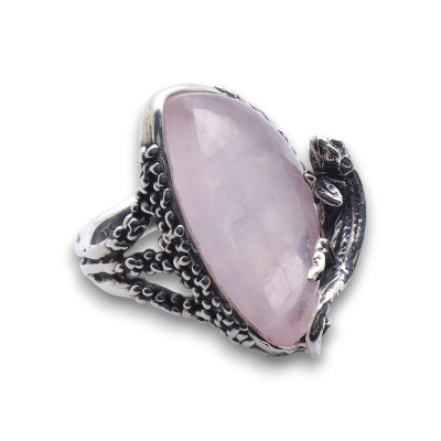 bague cameleon argent femme