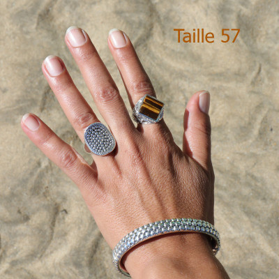 oeil de tigre bague femme