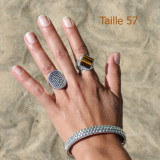 oeil de tigre bague femme
