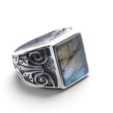 bague labradorite argent