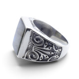 bague labradorite homme