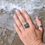 labradorite bague