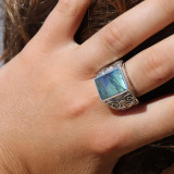 bijoux labradorite bague