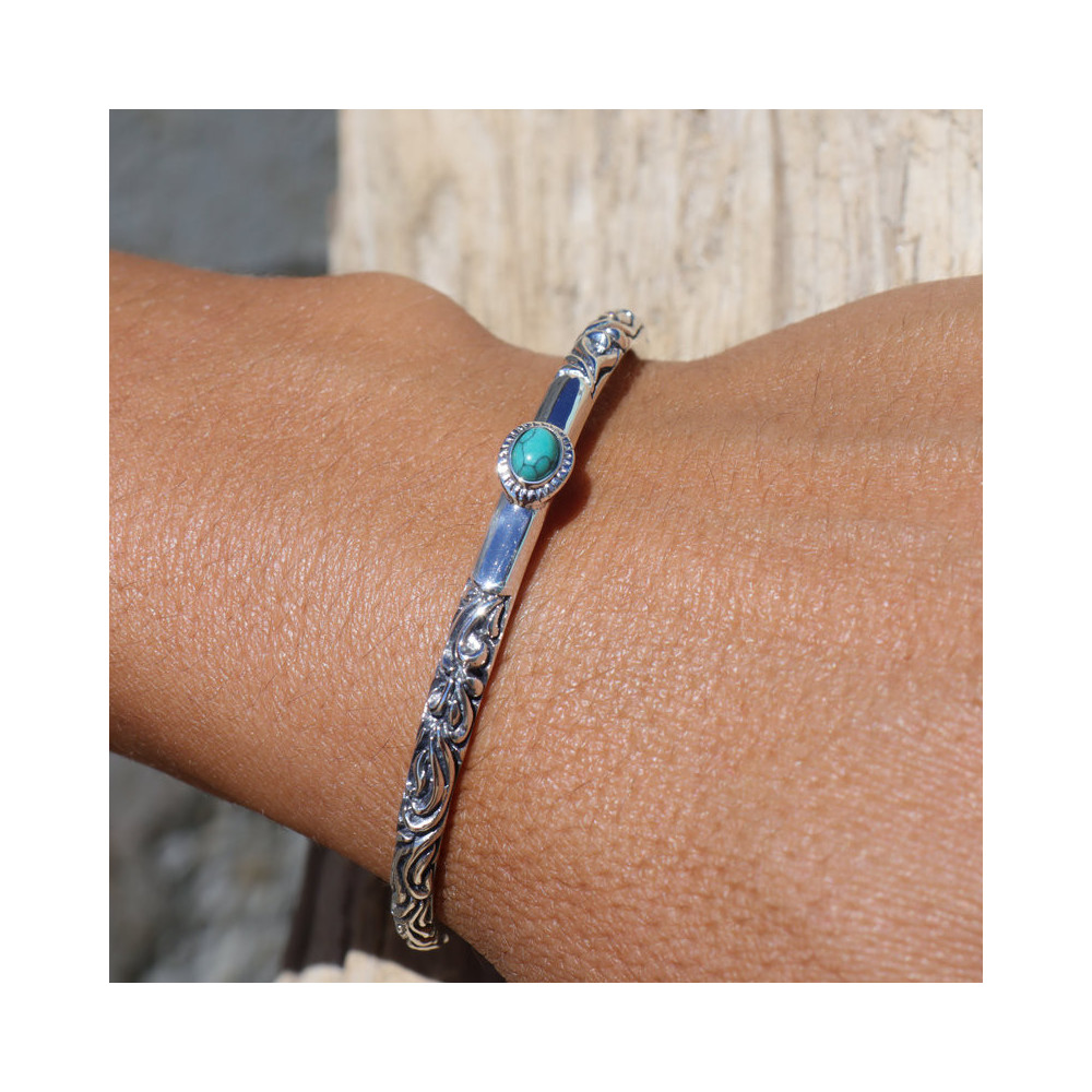 jonc turquoise femme