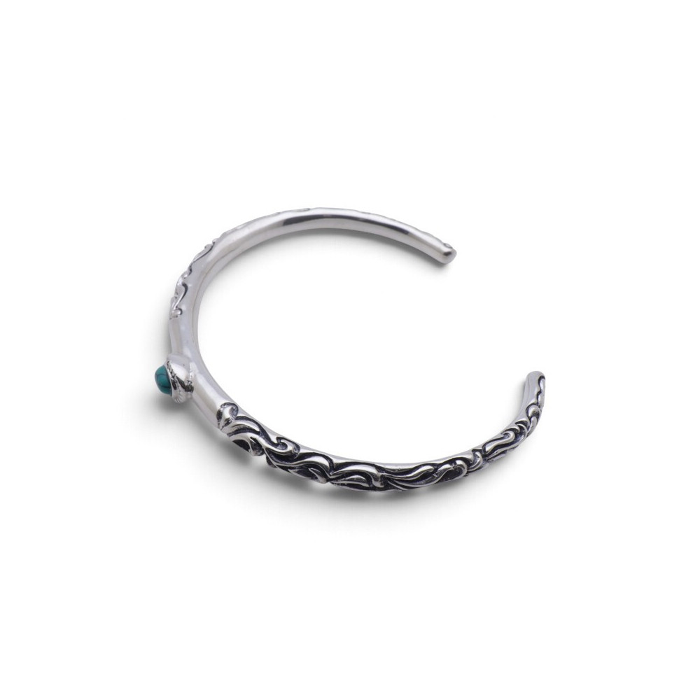 jonc argent turquoise