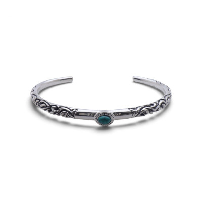 bracelet femme argent et turquoise