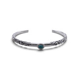 bracelet femme argent et turquoise