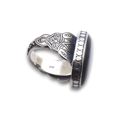 bague labradorite argent