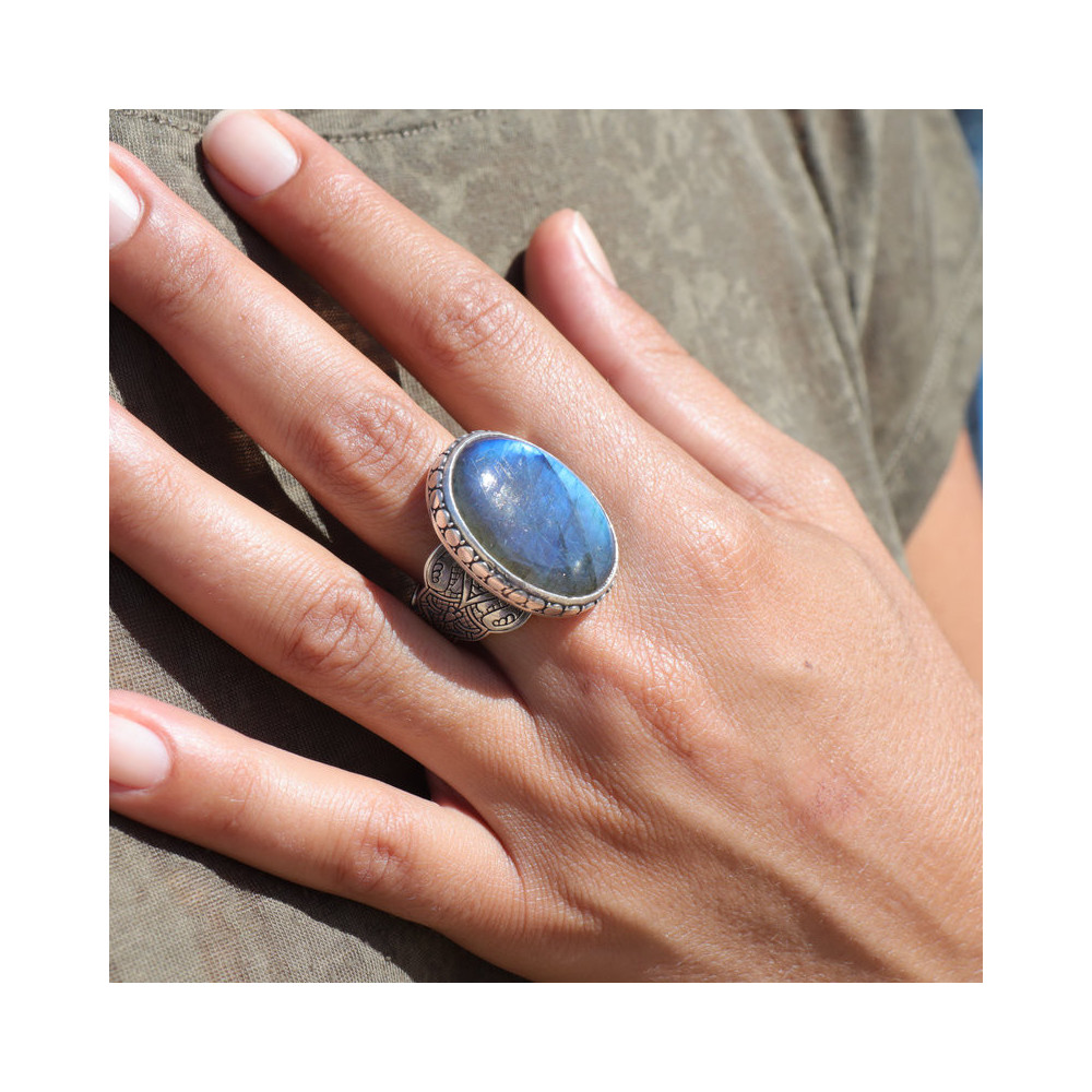 bague labradorite