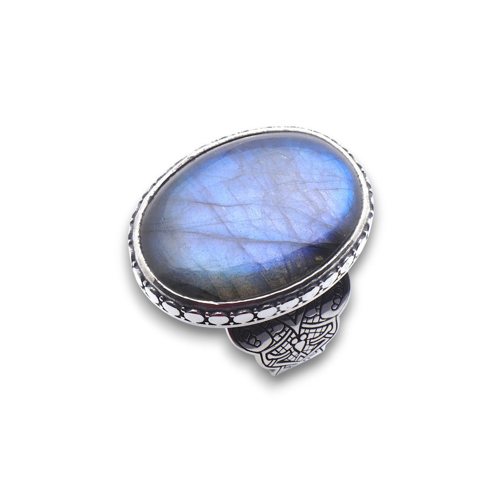 bague labradorite argent femme
