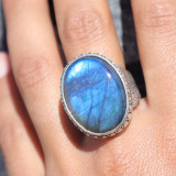 labradorite bague
