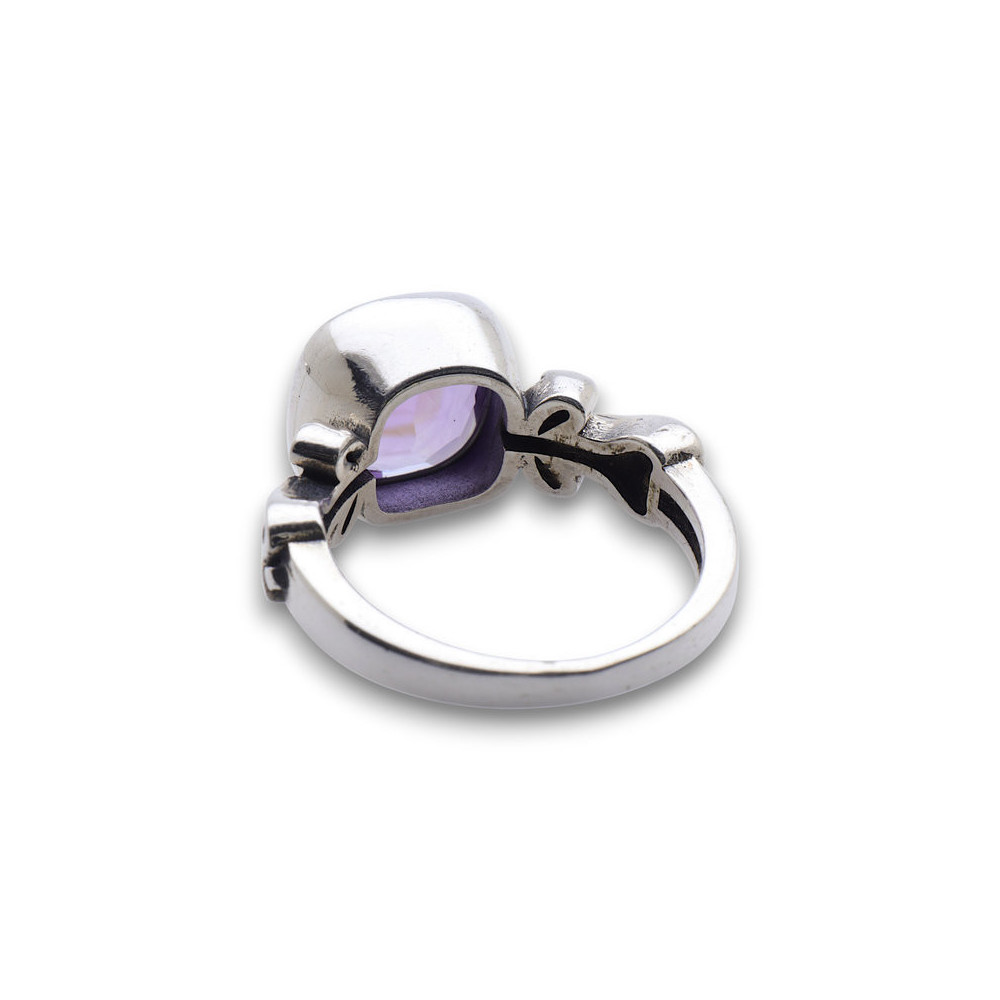 bague argent améthyste femme