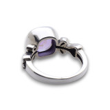 bague argent améthyste femme