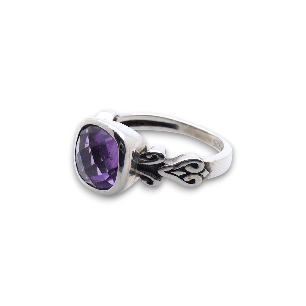 bijoux améthyste argent