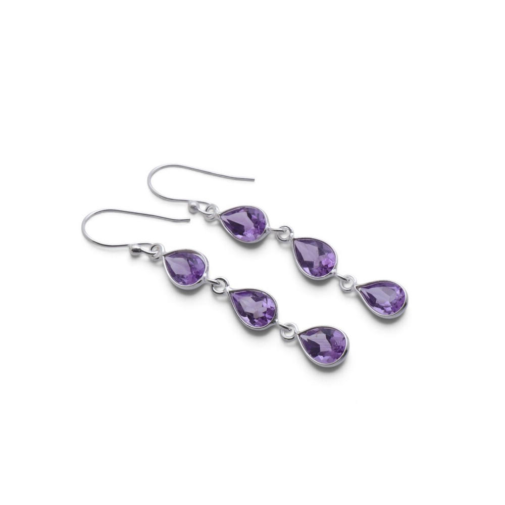 améthyste boucle d'oreille