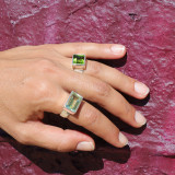 bague obsidienne argent