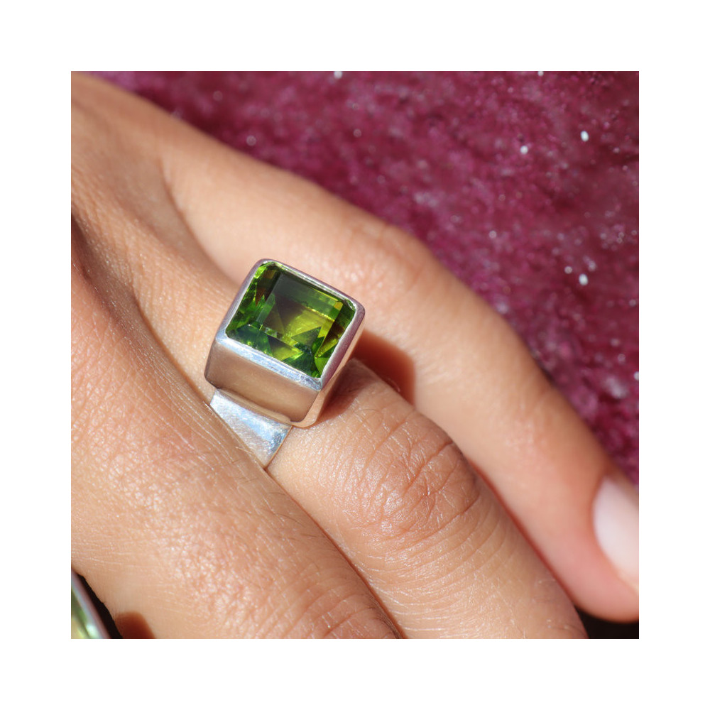 bague obsidienne femme