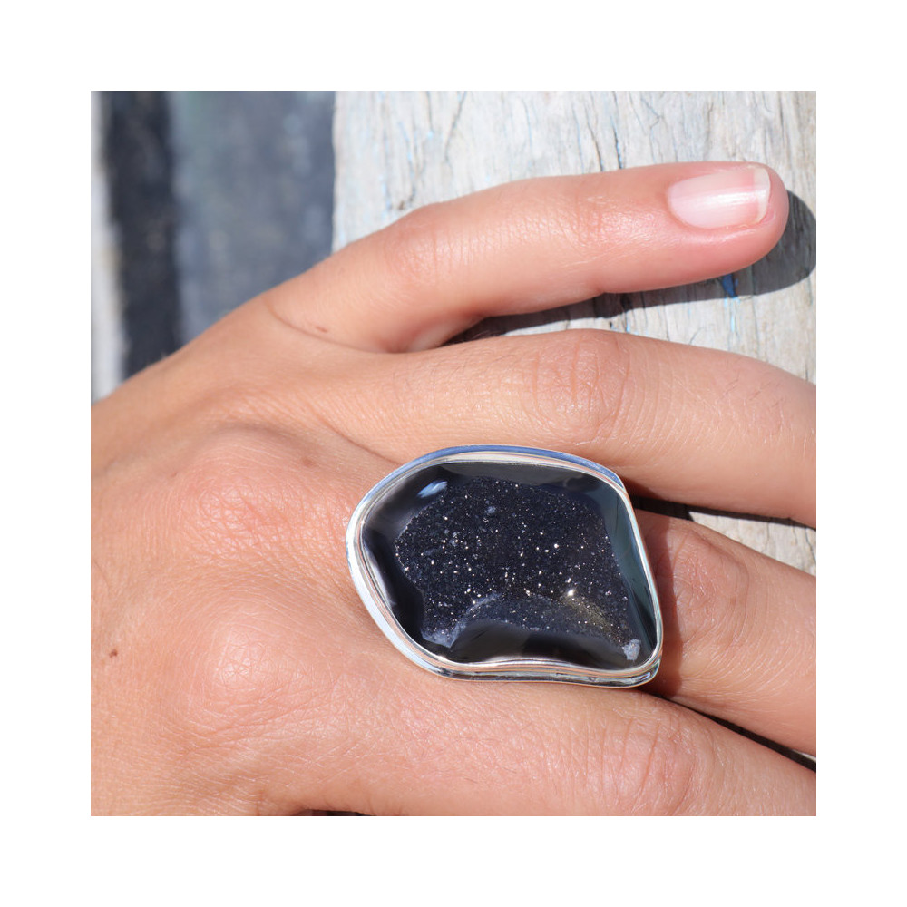 bague corail noir