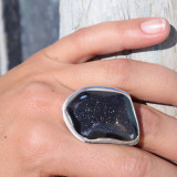 bague corail noir
