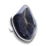 corail fossile bague argent