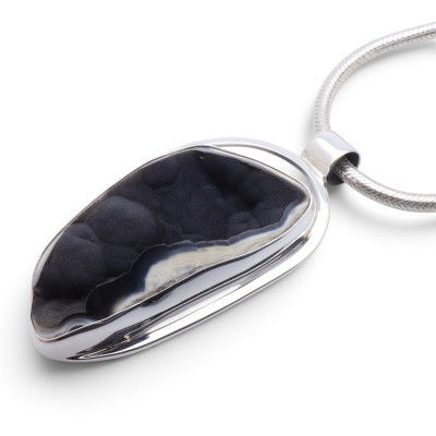 bijoux argent et corail noir fossile