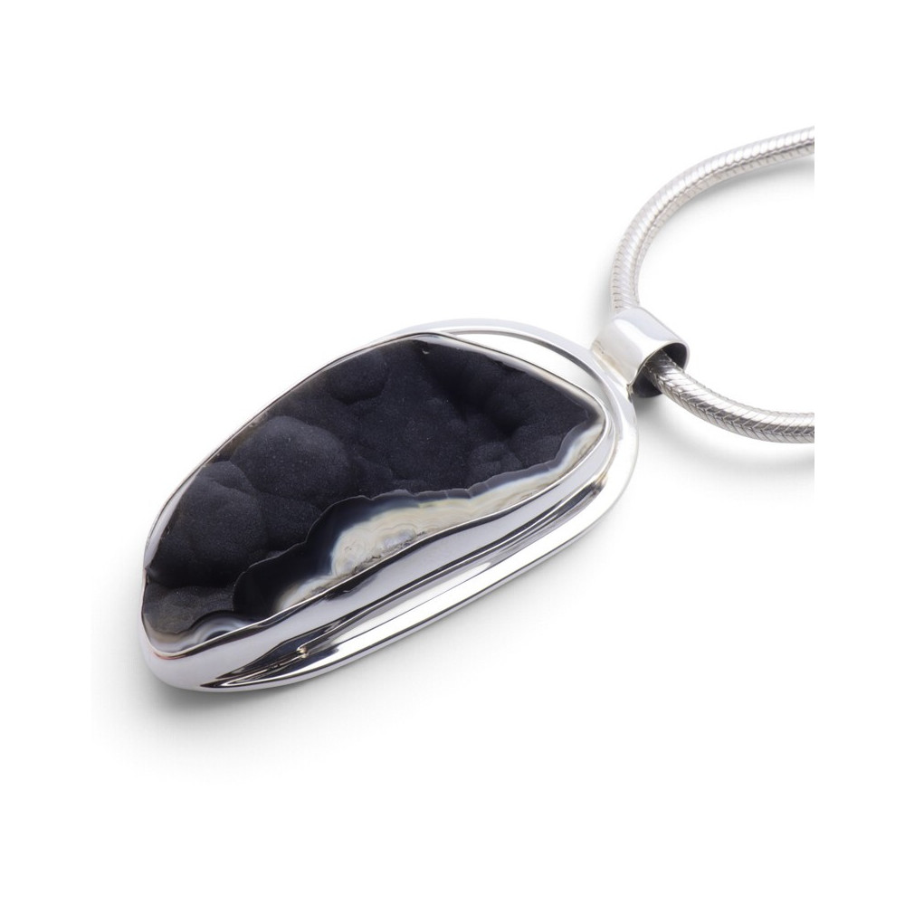 bijoux argent et corail noir fossile