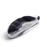 pendentif corail noir argent